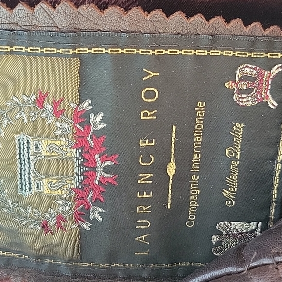 Laurence Roy Brown Leather Jacket size 12 - Picture 2 of 4